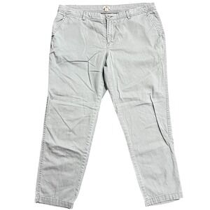 Woolrich Women's‎ Olive Green Cotton Crop Pants Size 12 Casual Trousers